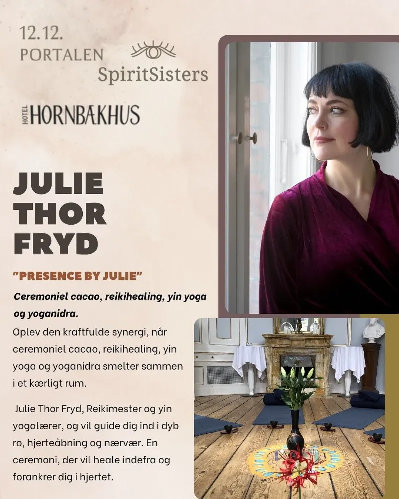 Plakat for event med Julie Thor Fryd